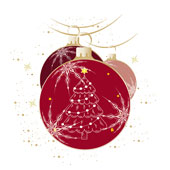 Weihnachtskarten-Dekore