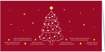 2025 für Firmen | Kategorie Rote Impressionen | Motiv: Internationale Tanne - Artikel Nummer 1110-805