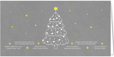 2025 für Firmen | Kategorie - Silber Struktur Optik - | Motiv: Internationale Tanne - Artikel Nummer 1110-807