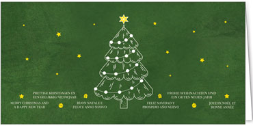 2025 für Firmen | Kategorie - Grüne Struktur Optik - | Motiv: Internationale Tanne - Artikel Nummer 1110-809