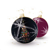 Weihnachtskarten-Dekore