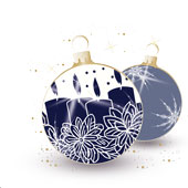 Weihnachtskarten-Dekore