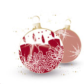 Weihnachtskarten-Dekore