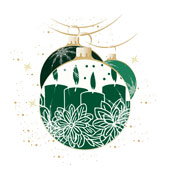 Weihnachtskarten-Dekore