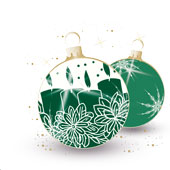 Weihnachtskarten-Dekore