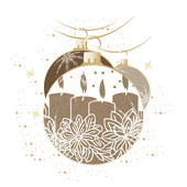 Weihnachtskarten-Dekore