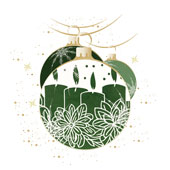 Weihnachtskarten-Dekore