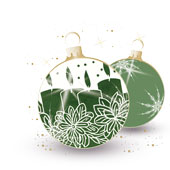 Weihnachtskarten-Dekore