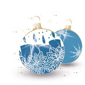 Weihnachtskarten-Dekore