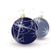 Weihnachtskarten-Dekore