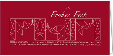 2025 für Firmen | Kategorie Rote Impressionen | Motiv: Friedensgeflüster - Artikel Nummer 1112-805