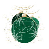 Weihnachtskarten-Dekore