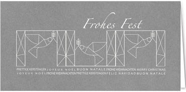 2025 für Firmen | Kategorie - Silber Struktur Optik - | Motiv: Friedensgeflüster - Artikel Nummer 1112-807