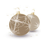 Weihnachtskarten-Dekore