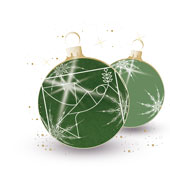 Weihnachtskarten-Dekore