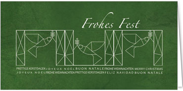 2025 für Firmen | Kategorie - Grüne Struktur Optik - | Motiv: Friedensgeflüster - Artikel Nummer 1112-809