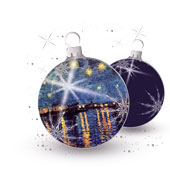 Weihnachtskarten-Dekore