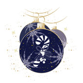 Weihnachtskarten-Dekore