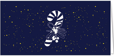 2025 für Firmen | Kategorie Blaue Impressionen | Motiv: Zuckerstangengeschenk - Artikel Nummer 1113-804