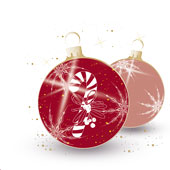 Weihnachtskarten-Dekore