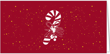 2025 für Firmen | Kategorie Rote Impressionen | Motiv: Zuckerstangengeschenk - Artikel Nummer 1113-805