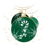 Weihnachtskarten-Dekore