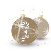 Weihnachtskarten-Dekore