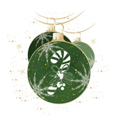 Weihnachtskarten-Dekore