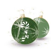 Weihnachtskarten-Dekore