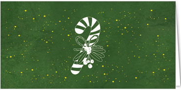 2025 für Firmen | Kategorie - Grüne Struktur Optik - | Motiv: Zuckerstangengeschenk - Artikel Nummer 1113-809