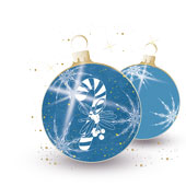 Weihnachtskarten-Dekore