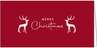 2025 für Firmen | Kategorie Rote Impressionen | Motiv: Elegantes Hirschpaar - Artikel Nummer 1114-805