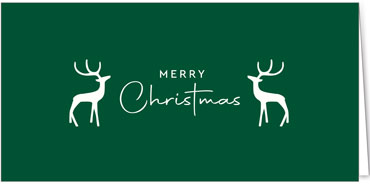 2025 für Firmen | Kategorie Grüne Impressionen | Motiv: Elegantes Hirschpaar - Artikel Nummer 1114-806