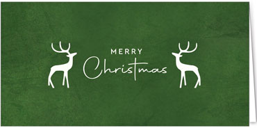 2025 für Firmen | Kategorie - Grüne Struktur Optik - | Motiv: Elegantes Hirschpaar - Artikel Nummer 1114-809