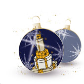 Weihnachtskarten-Dekore