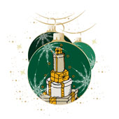 Weihnachtskarten-Dekore