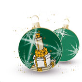 Weihnachtskarten-Dekore