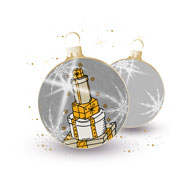 Weihnachtskarten-Dekore