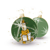 Weihnachtskarten-Dekore