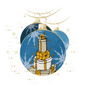 Weihnachtskarten-Dekore