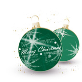 Weihnachtskarten-Dekore