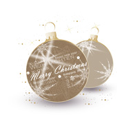 Weihnachtskarten-Dekore