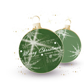 Weihnachtskarten-Dekore