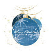 Weihnachtskarten-Dekore