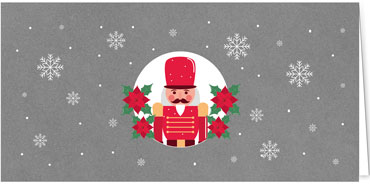 2025 für Firmen | Kategorie - Silber Struktur Optik - | Motiv: Nussknacker - Artikel Nummer 1117-807