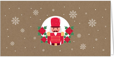 2025 für Firmen | Kategorie - Kraftpapier Optik - | Motiv: Nussknacker - Artikel Nummer 1117-808