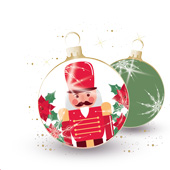 Weihnachtskarten-Dekore