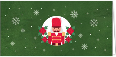 2025 für Firmen | Kategorie - Grüne Struktur Optik - | Motiv: Nussknacker - Artikel Nummer 1117-809