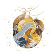 Weihnachtskarten-Dekore