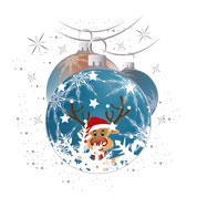 Weihnachtskarten-Dekore